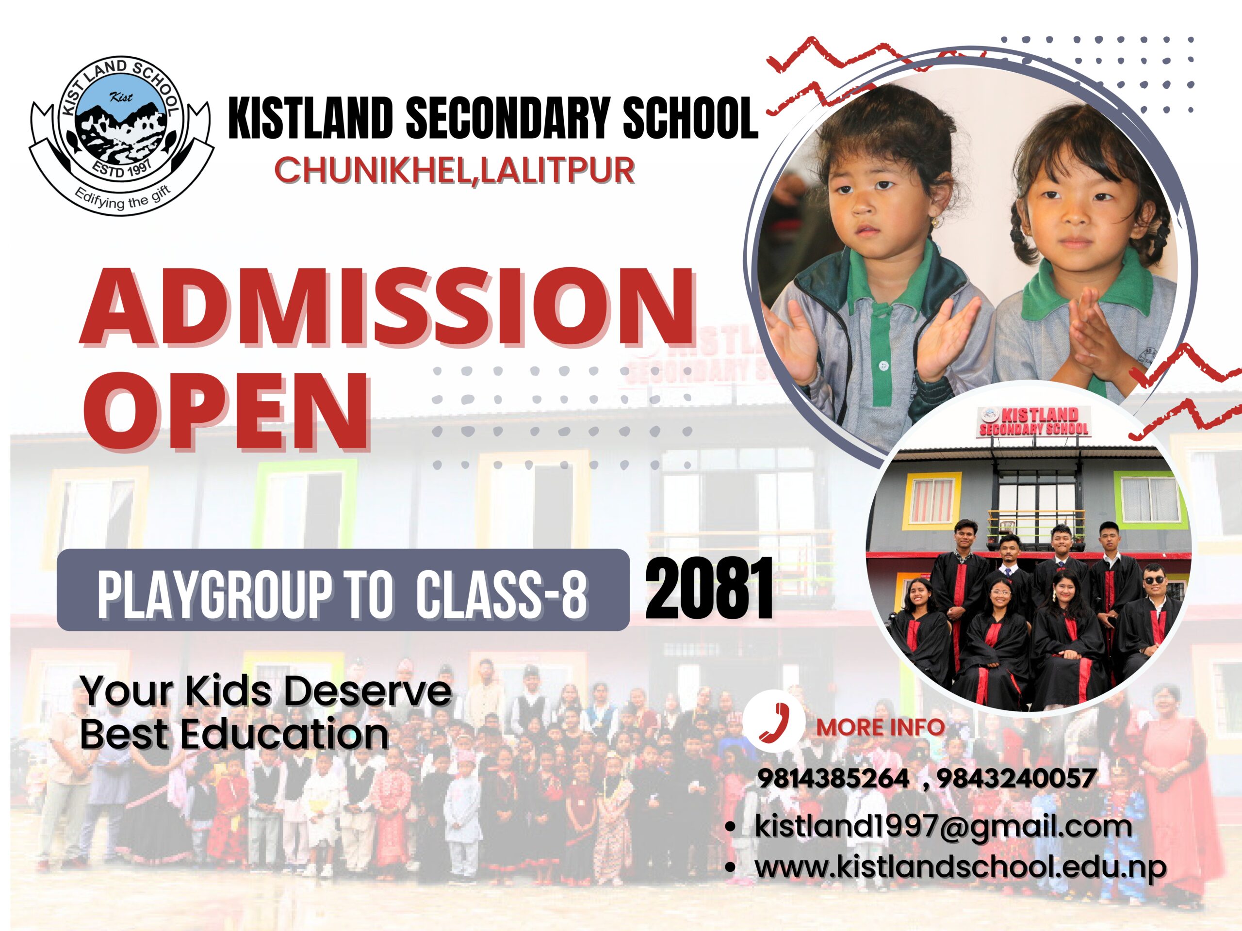 Admission Banner Kistland School